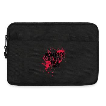 zombies runied this shirt - zombie blutflecken - Sacoche pour ordinateur portable 13 pouces - noir - Devant