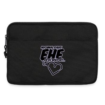 bachelor party wedding shower wedding - Laptop bag 13" - black - Front