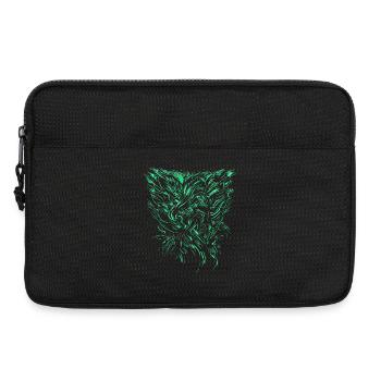 Alien Tribal / abstrakt - Laptoptasche 13" - Schwarz - Vorne