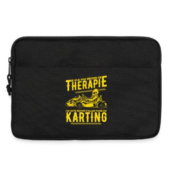 Thérapie Karting - Sacoche pour ordinateur portable 13 pouces - noir - Devant