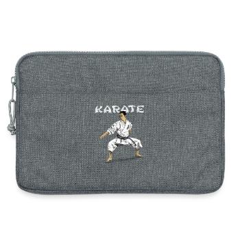 karate - Sacoche pour ordinateur portable 13 pouces - gris chiné - Devant