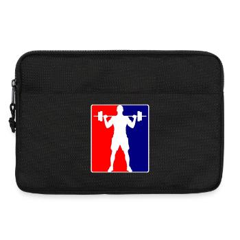 Bodybuilder Fitness Logo - Laptop bag 13" - black - Front