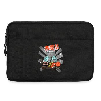 Sushi Cat Chef - Sacoche pour ordinateur portable 13 pouces - noir - Devant