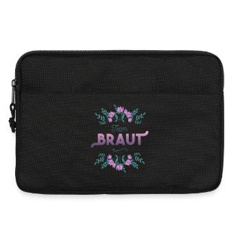 Team Braut mit Blumen Dekor - Laptoptasche 13" - Schwarz - Vorne