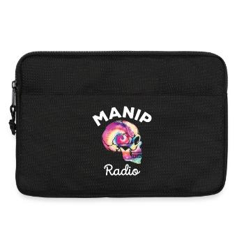 Manip Radio Crâne Tête de mort Radiologie Tie Dye - Sacoche pour ordinateur portable 13 pouces - noir - Devant