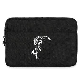 Cane Corso Kopf "Black Edition" - Laptoptasche 13" - Schwarz - Vorne