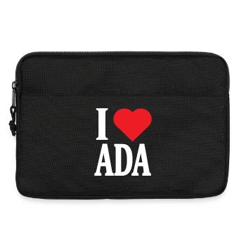 T-shirt I love Ada gift idea t-shirt - Laptop bag 13" - black - Front