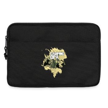 Camping Opa Zelt Wald Berge - Laptoptasche 13" - Schwarz - Vorne