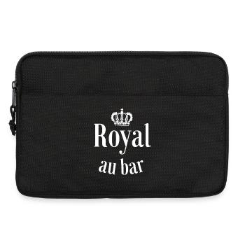 bar, barman, buveur de bière, bière - Sacoche pour ordinateur portable 13 pouces - noir - Devant
