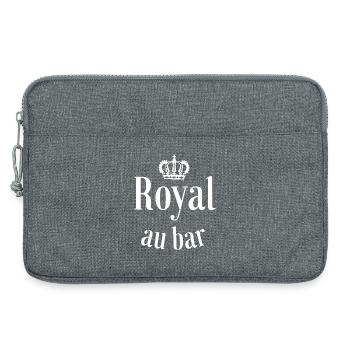 Bar, Barkeeper, Biertrinker, Bier - Laptoptasche 13" - Grau meliert - Vorne