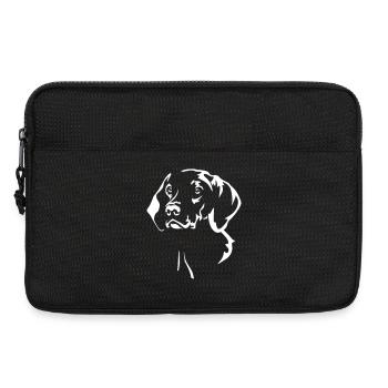 Magyar Vizsla Kopf "Black Edition" - Laptoptasche 13" - Schwarz - Vorne