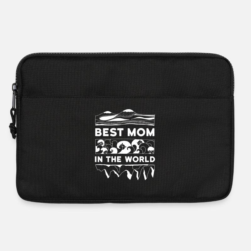 Best Mom in the world! Mama Katze - Laptoptasche 13" - Schwarz