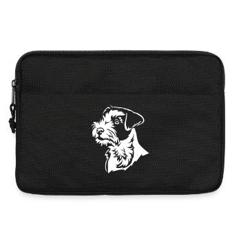 Parson Russell Terrier Head "Black Edition" - Laptop bag 13" - black - Front