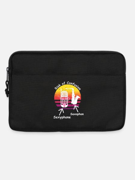Saxophon und Sexyphone - Laptoptasche 13" - Schwarz