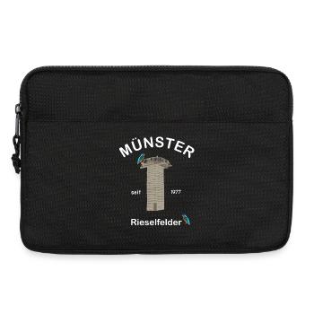 Münster, Rieselfelder, Vogelschutz, Eisvogel - Laptoptasche 13" - Schwarz - Vorne