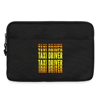 Design de chauffeur de taxi - Sacoche pour ordinateur portable 13 pouces - noir - Devant