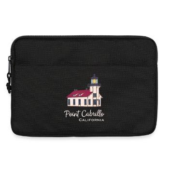 Californie, phare de Point Cabrillo - Sacoche pour ordinateur portable 13 pouces - noir - Devant