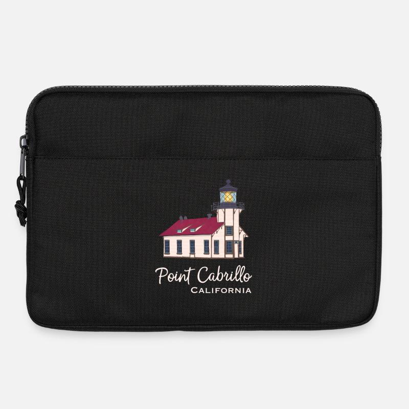 Kalifornien, Point Cabrillo Leuchtturm - Laptoptasche 13" - Schwarz