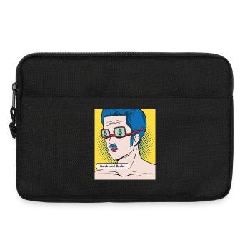 Dumb and Broke Popart Portrait - Laptoptasche 13" - Schwarz - Vorne