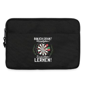 Dartspiel Spieler - Laptoptasche 13" - Schwarz - Vorne