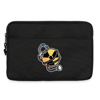 Logo Strahlung Manip Radiologe Radiologe Radiologie - Laptoptasche 13" - Schwarz - Vorne