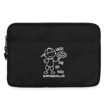 Hier! Dir ist was runtergefallen! Gehirn - Laptoptasche 13" - Schwarz - Vorne