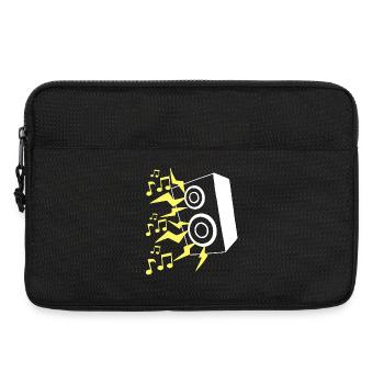 Haut parleur et musique - Sacoche pour ordinateur portable 13 pouces - noir - Devant