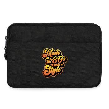 Made in the 80s Fin farbenfroh - Laptoptasche 13" - Schwarz - Vorne