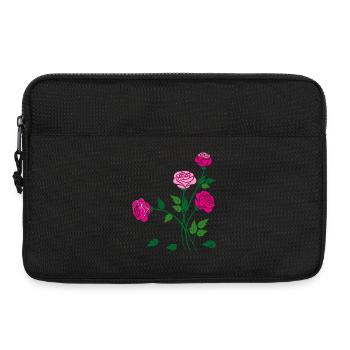 Rosen, Blumen, Garten - Laptoptasche 13" - Schwarz - Vorne