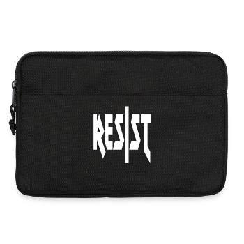 Stehen und widerstehen - Laptoptasche 13" - Schwarz - Vorne