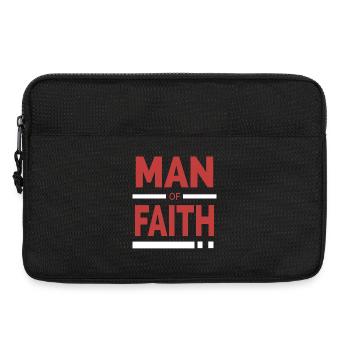 Homme de foi | Typographie chrétienne - Sacoche pour ordinateur portable 13 pouces - noir - Devant