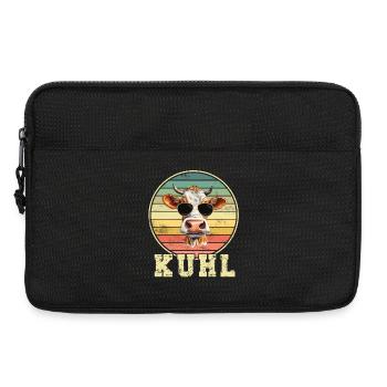 Kuh Kühe - Laptoptasche 13" - Schwarz - Vorne