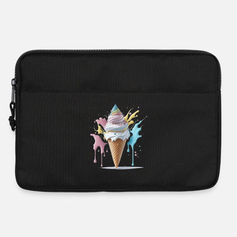 Eiscreme - Laptoptasche 13" - Schwarz