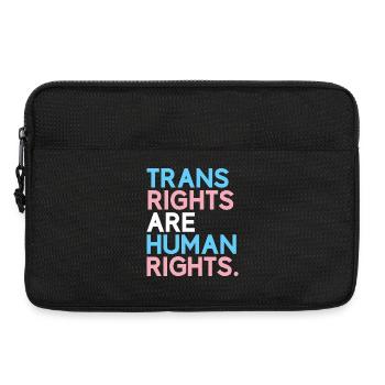 Pride Month LGBT - Trans-Rechte sind Menschenrechte - Laptoptasche 13" - Schwarz - Vorne