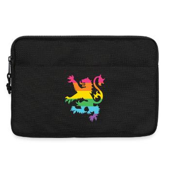 Pride Month LGBTQ - LGBT Scottish Lion - Laptop bag 13" - black - Front