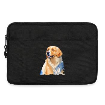 Golden Retriever - Laptoptasche 13" - Schwarz - Vorne