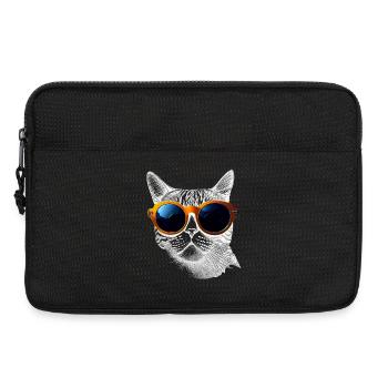 Cool cat vibes - Laptop bag 13" - black - Front