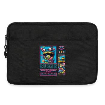 Monstres de bonbons - Sacoche pour ordinateur portable 13 pouces - noir - Devant