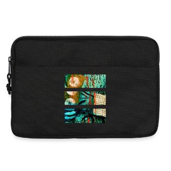 Paysage abstrait aux couleurs vives - Sacoche pour ordinateur portable 13 pouces - noir - Devant