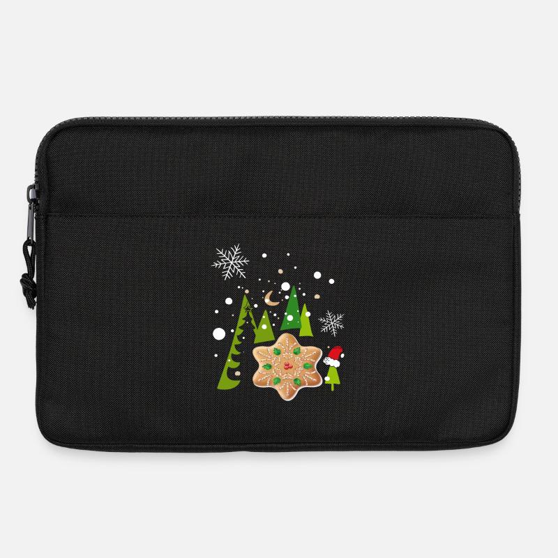Advent, Pfefferkuchen, Kekse - Laptoptasche 13" - Schwarz