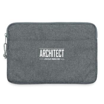 Je suis un architecte étudiants en architecture vintage - Sacoche pour ordinateur portable 13 pouces - gris chiné - Devant