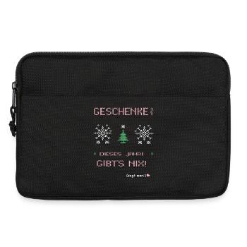 Weihnachten, dieses Jahr gibt's nix - Laptoptasche 13" - Schwarz - Vorne