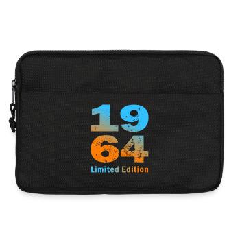 Birthday, born in 1964, limited edition Mug - Laptop bag 13" - black - Front