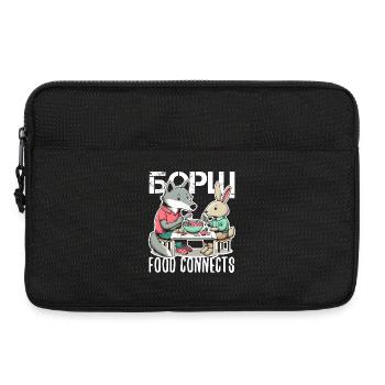 Borscht Borsch Wolf and Hare Gift - Laptop bag 13" - black - Front