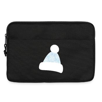 Bobble Hat Beanie Snowflakes Après-Ski Winter - Laptop bag 13" - black - Front