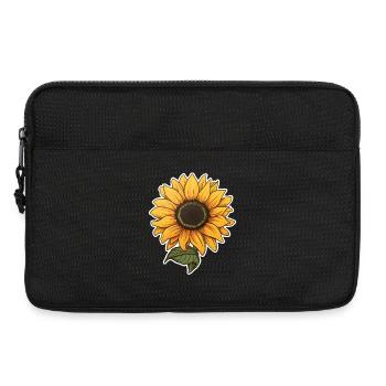 Sonnenblume - Laptoptasche 13" - Schwarz - Vorne