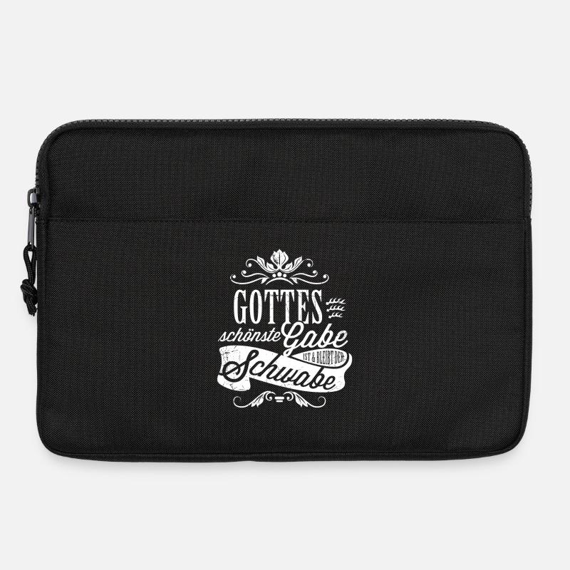 Gottes schönste Gabe ist der Schwabe - Laptoptasche 13" - Schwarz