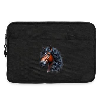 Pferd - Laptoptasche 13" - Schwarz - Vorne