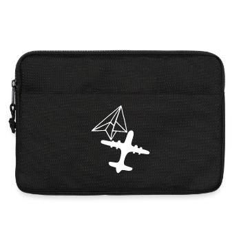 Rêve de grandeur (blanc) - Sacoche pour ordinateur portable 13 pouces - noir - Devant