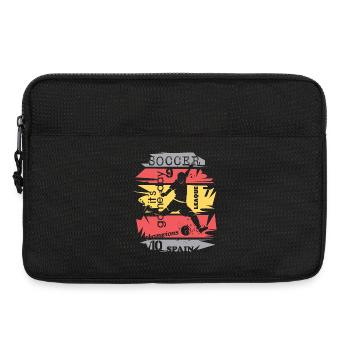 Football Espagne Tir De But Illustration Joueur - Sacoche pour ordinateur portable 13 pouces - noir - Devant